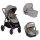 Joie - Carucior 3 in 1 reglabil pe inaltime Alore, cu landou Landou Ramble XL si Scoica auto I-snug 2 Pebble